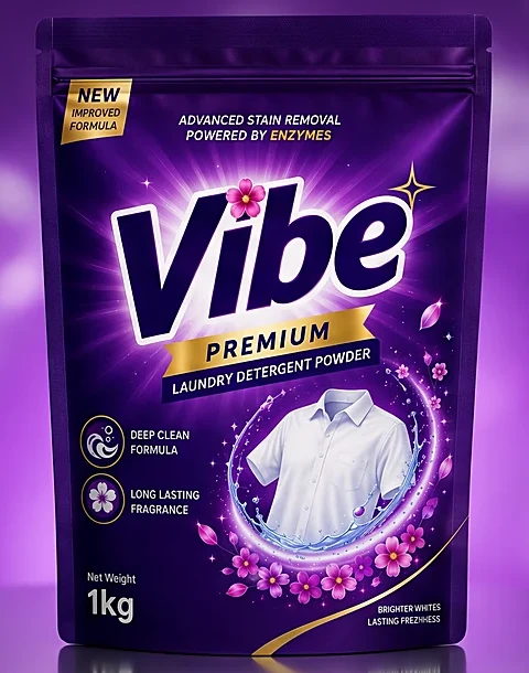 Vibe premium washing powder, 1kg pouch